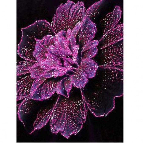 2019 Fleur Violette - 5D Kit Broderie Diamants/Diamond Painting