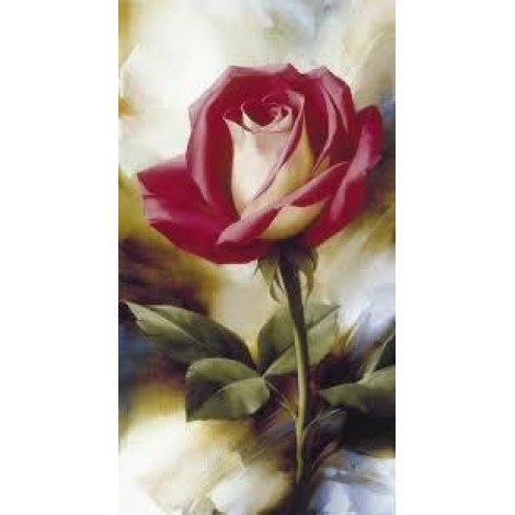 Fleurs Roses D'Art Moderne 2019 - 5D Kit Broderie Diamants/Diamond Painting