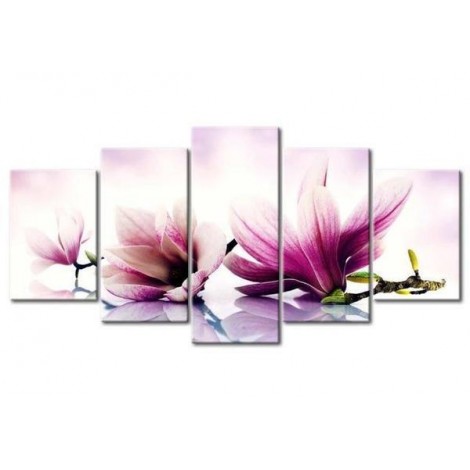 2019 Grande Taille Multi Echantillon Fleurs Violettes - 5D Kit Broderie Diamants/Diamond Painting