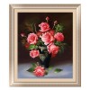 Populaire Peinture À L'Huile Décoration Murale Roses Rouges - Kit Broderie Diamants/Diamond Painting