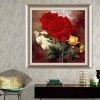 Tableau De Deux Roses Rouges - 5D Kit Broderie Diamants/Diamond Painting