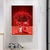 Cadeau Pour La Saint Valentin Jolies Romantiques Roses Rouges - Kit Broderie Diamants/Diamond Painting