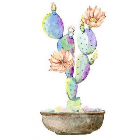 Plantes Cactus 2019 - 5D Kit Broderie Diamants/Diamond Painting