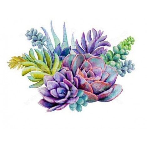 Plantes Cactus D'Art Moderne Populaire 2019 - 5D Kit Broderie Diamants/Diamond Painting