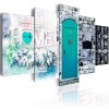 Nouvelle Arrivée 5pcs Douce Maison Et Porte Bleue Multi Echantillon - 5D Kit Broderie Diamants/Diamond Painting
