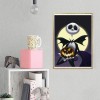 Dessin Animé Halloween De Crâne Avec Citrouille - 5D Kit Broderie Diamants/Diamond Painting