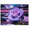 Fantaisie De Roses Violettes - 5D Kit Broderie Diamants/Diamond Paintingt