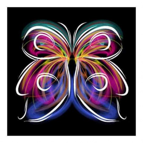 Papillons D'Art Moderne 2019 - 5D Kit Broderie Diamants/Diamond Painting