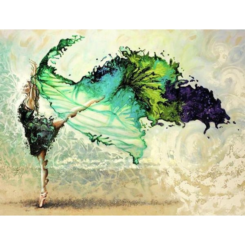 Aquarelle Danseuse -...